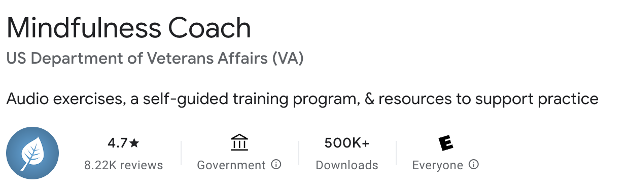 Mindfulness Coach - Play Store App Listing Header